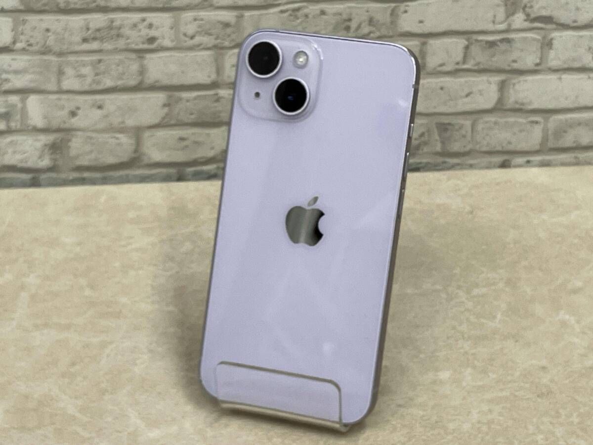 docomo 【SIMロック解除済】MPW93J/A iPhone 14 256GB パｰプル 3ヶ月保証