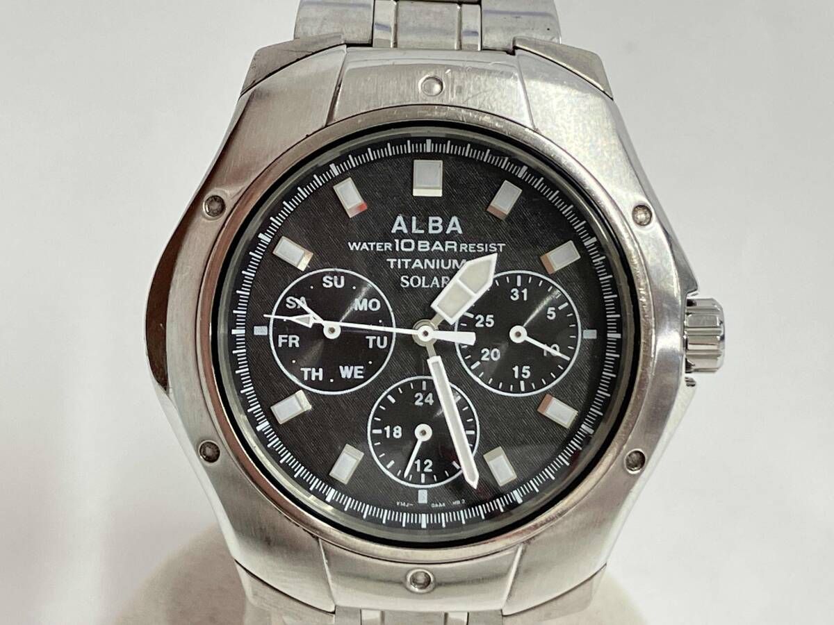 最安値，本物保証 SEIKO セイコー ALBA アルバ V14J-0AA0 171694 風防 