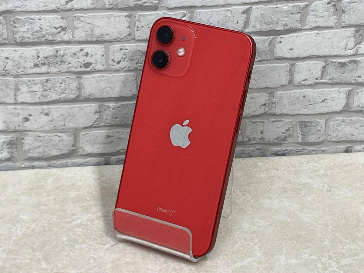 UQ 【SIMロック解除済】MGDN3J/A iPhone 12 Mini 128GB レッド 3ヶ月保証