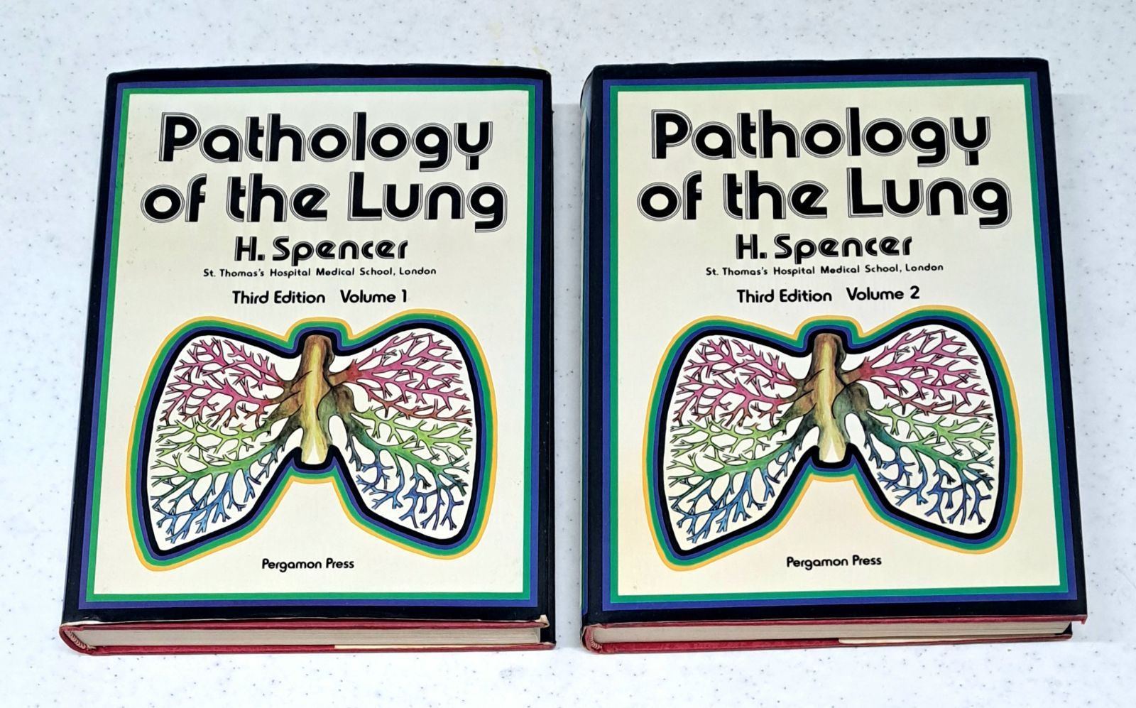 H. Spencer著『Pathology of the Lung（第3版）』volume1&volume2　全2巻セット　洋書