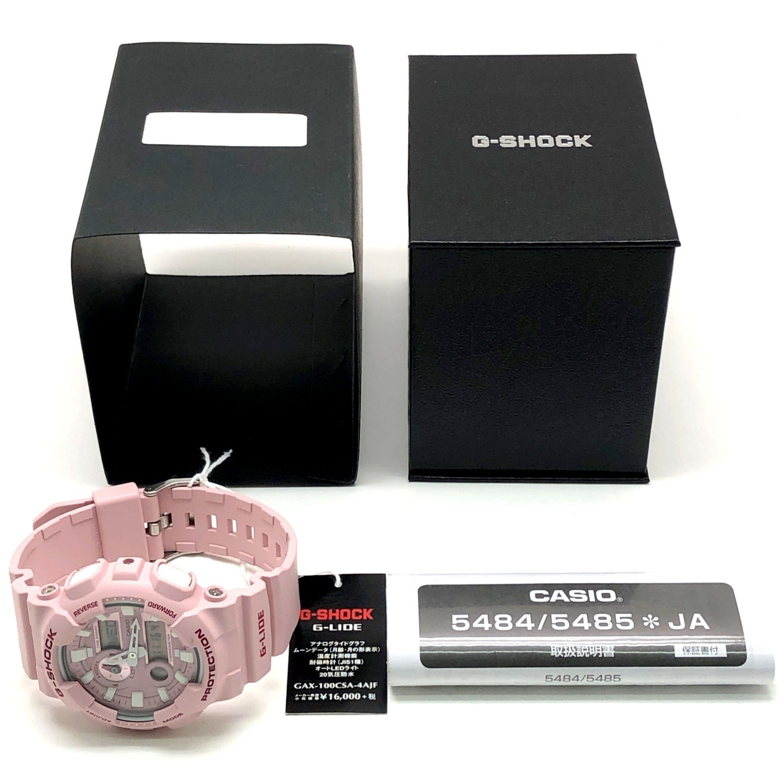 G-SHOCK ジーショック GAX-100CSA-4A G-LIDE Dusty Pastel ビッグケース タイドグラフ ピンク アナデジ 2018年5月発売 G-SHOCK ジーショック GAX-100CSA-4A G-LIDE Dusty Pastel ビッグ