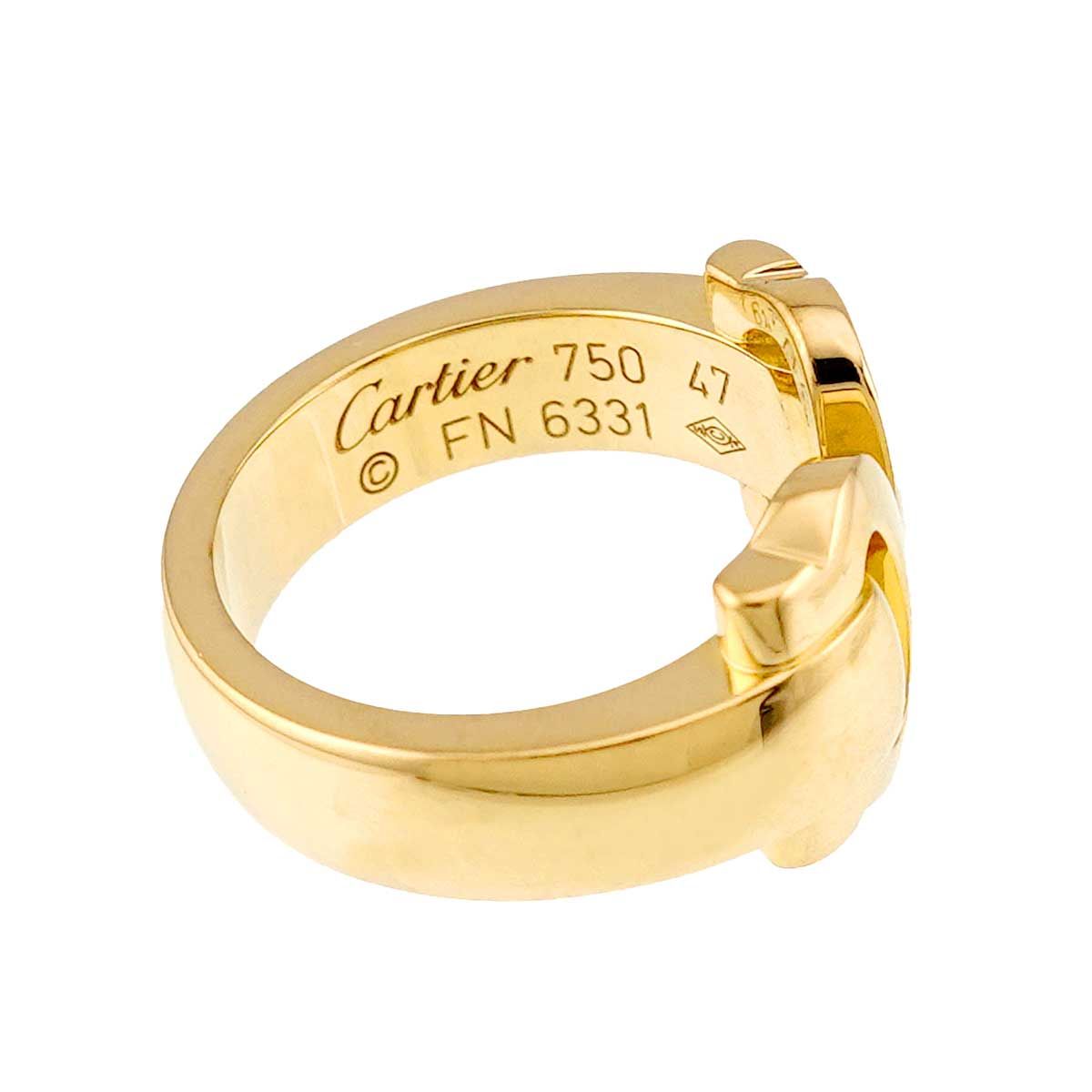 カルティエ Cartier C2 #47 リング K18 YG イエローゴールド 750 2C