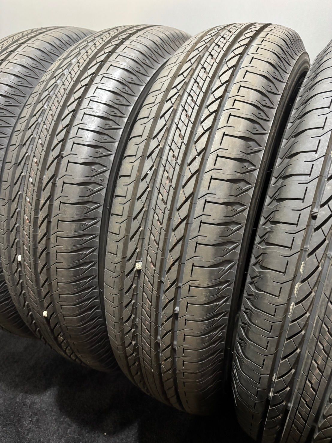 ★新車外し品 195/80R15 BRIDGESTONE/DUELER H/L 852 25年製 夏タイヤ サマータイヤ 4本 ブリヂストン ジムニー シエラ (南4-M748)
