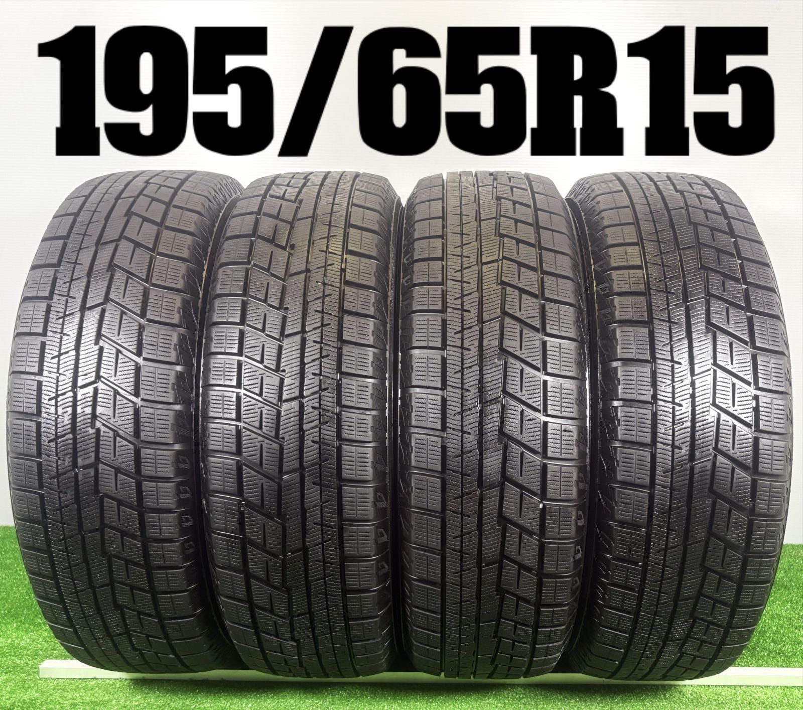 送料無料★195/65R15 ヨコハマ IG60 2022年製 4本 冬 タイヤ スタッドレス 中古 TB1383