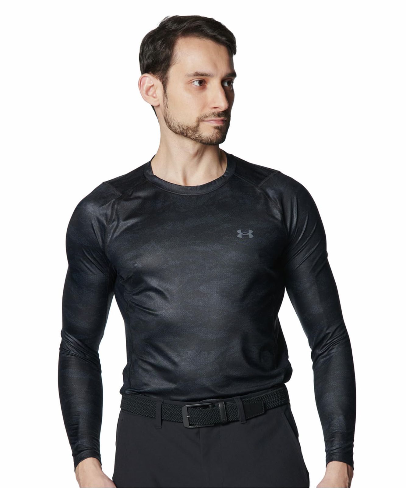 [アンダーアーマー] UA Iso-chill LS NV Black Castlerock XL [ブラック キャッスルロック] [XL]