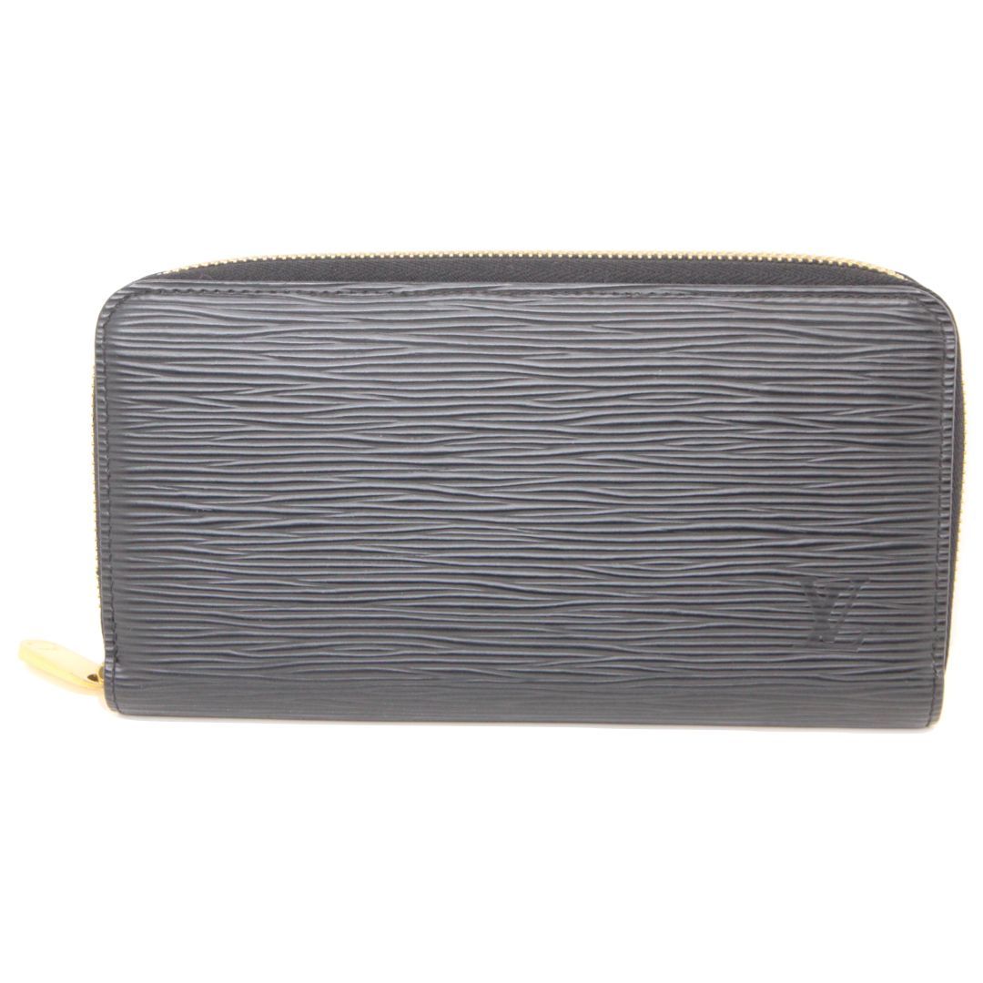 ★【LOUIS VUITTON】ルイヴィトン　M68755　ジッピーウォレット　長財布　黒　ブラック　レザー　レディース　ハイブランド　ゴールド金具