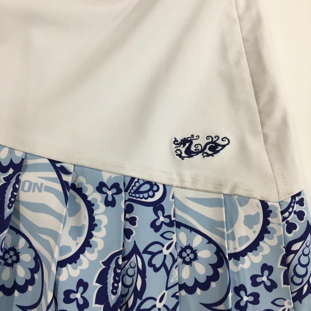 美品】ダンスウィズドラゴン スカート 白×ライトブルー 下部