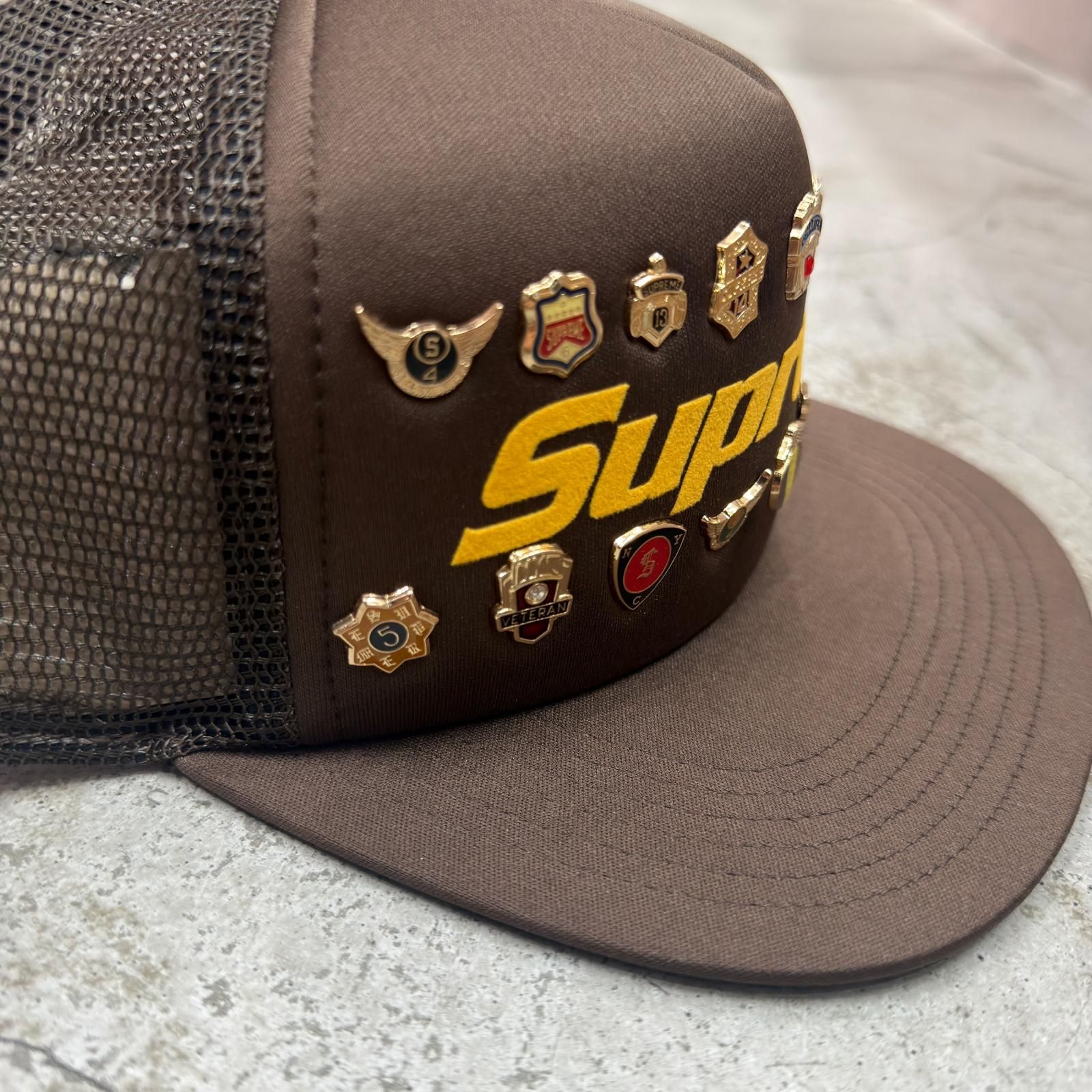未使用 Supreme 26SS Pins Mesh Back 5-Panel cap ピンズ メッシュ