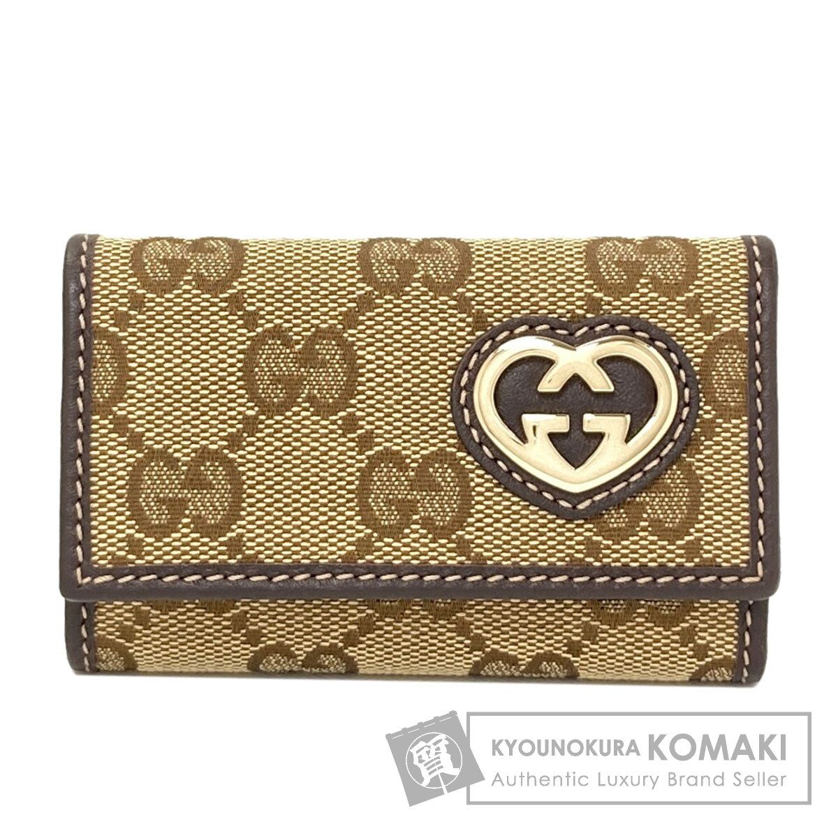 GUCCI グッチ 257217 GG ハート キーケース キャンバス レディース [中古]