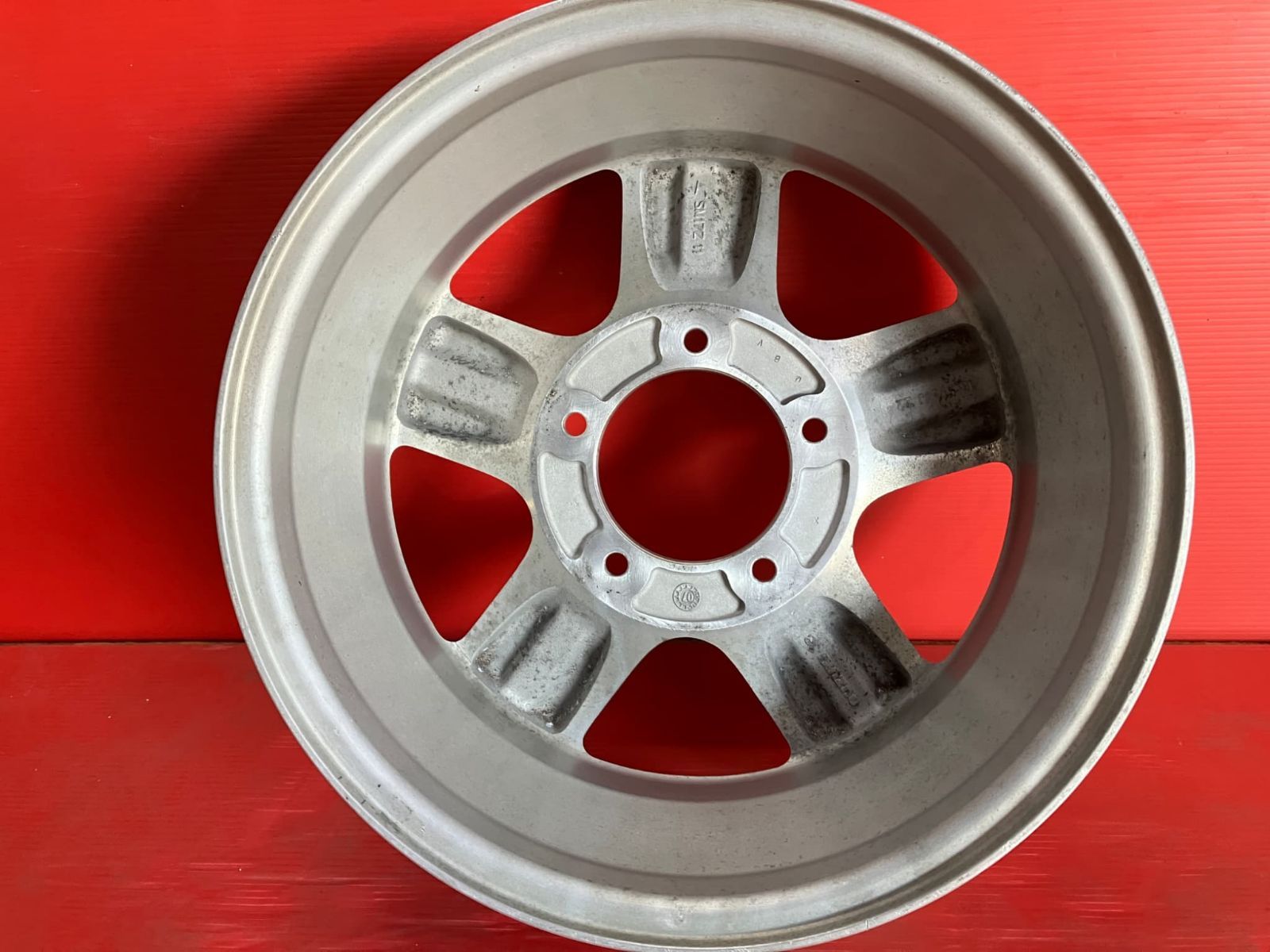 中古ホイール[16x5.5+22 139.7/5H スズキ JB23ジムニー純正] 4本SET