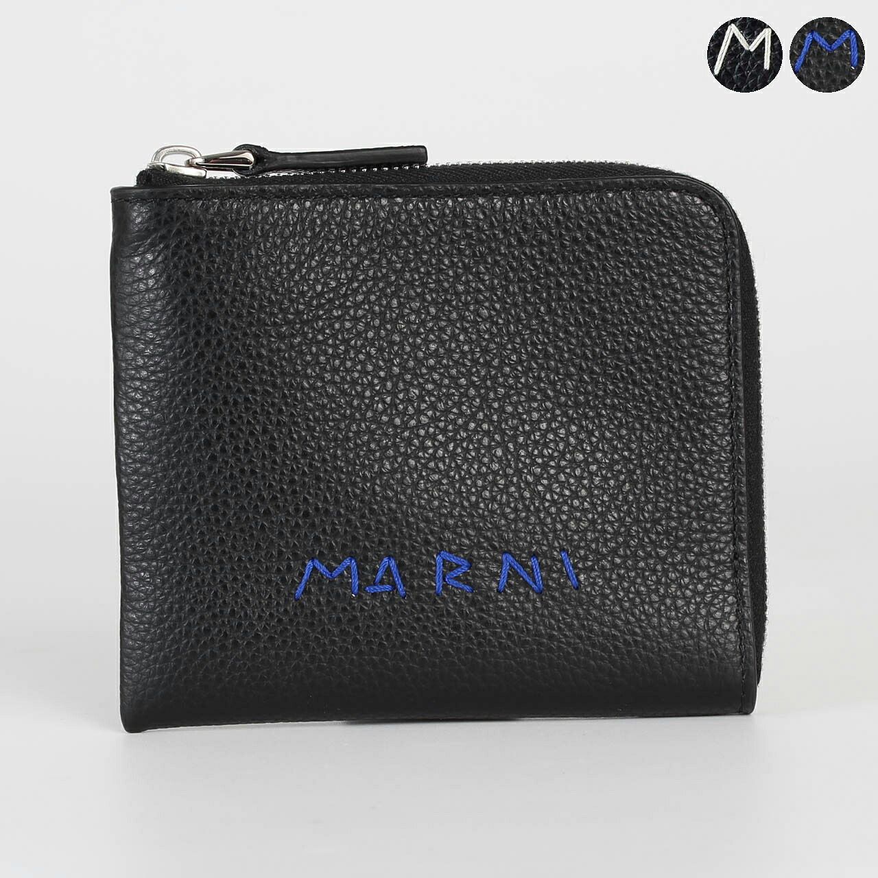 マルニ MARNI 財布 メンズ L字ファスナー財布/コインケース ブラック ZIP AROUND [メンディング] PFMI0095Q0 P6533 00N99 BLACK