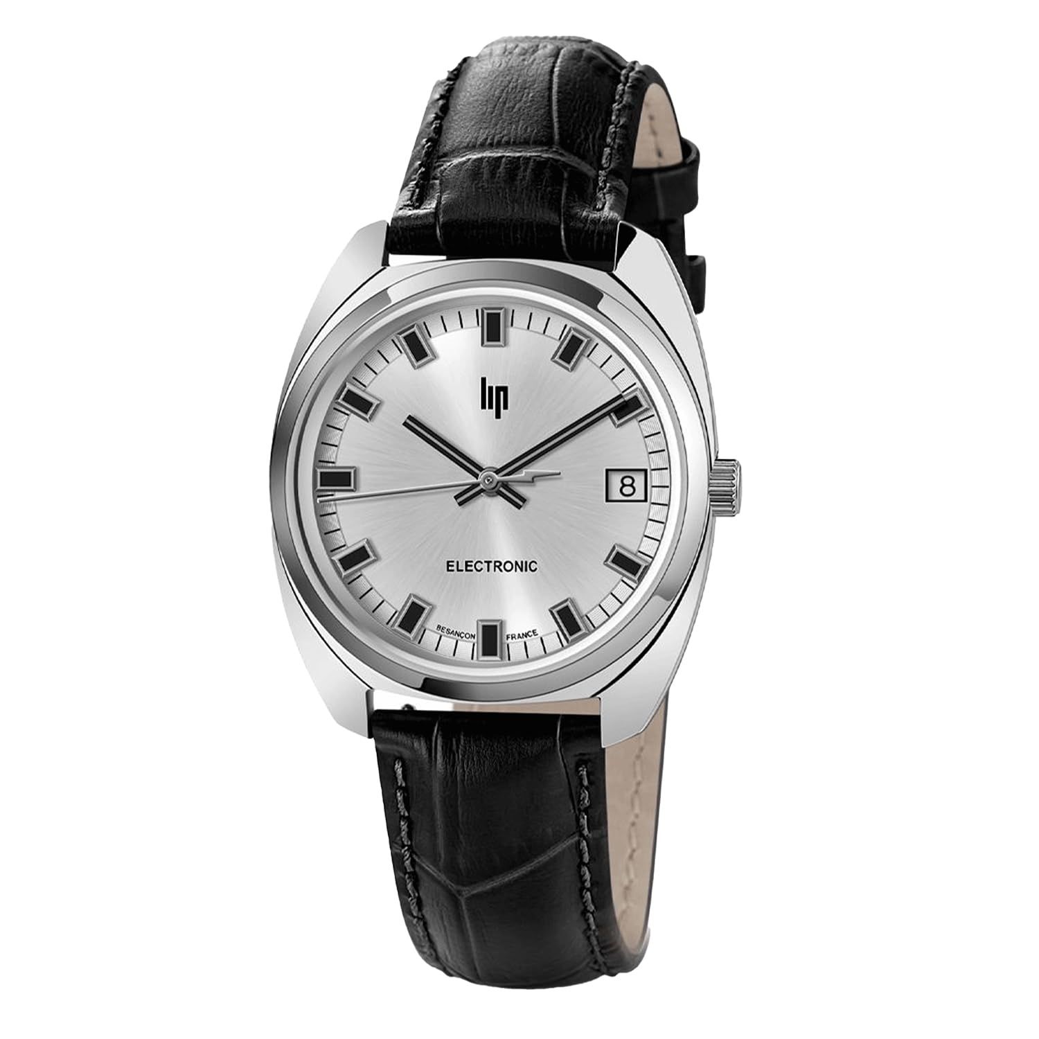 正規代理店 [LIP] リップ 時計 腕時計 レディース [Général de Gaulle] 671877 GDG シルバー ダイアル 35mm ブラック クロコ [シルバー×ブラックレザー] 25,740円