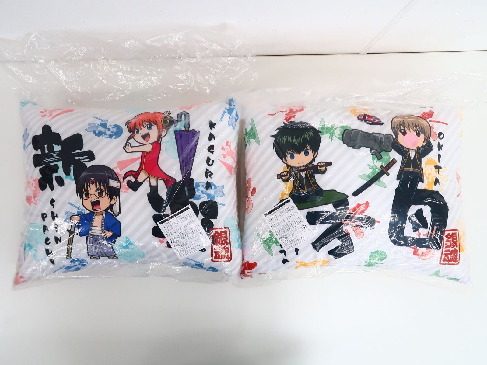 銀魂 魂のことば展 ちりめん風クッション 真選組 j-world 2点セット 銀魂 万事屋・真選組 ちりめん風クッション 魂のことば展 in