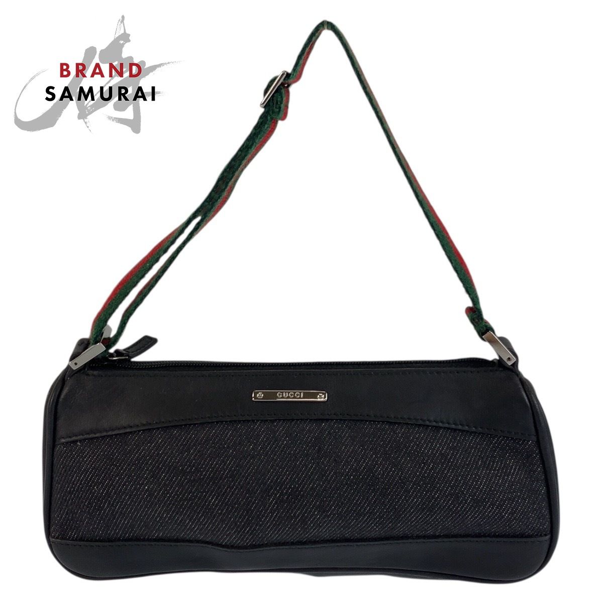 美品 GUCCI グッチ シェリーライン ブラック 黒 シルバー金具