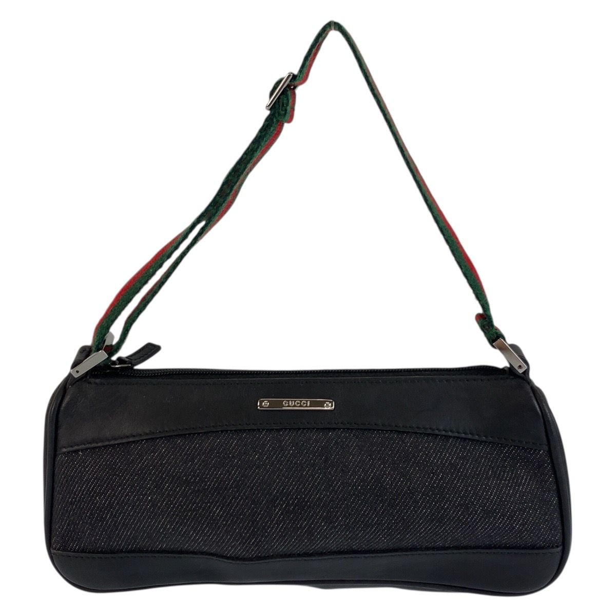 美品 GUCCI グッチ シェリーライン ブラック 黒 シルバー金具