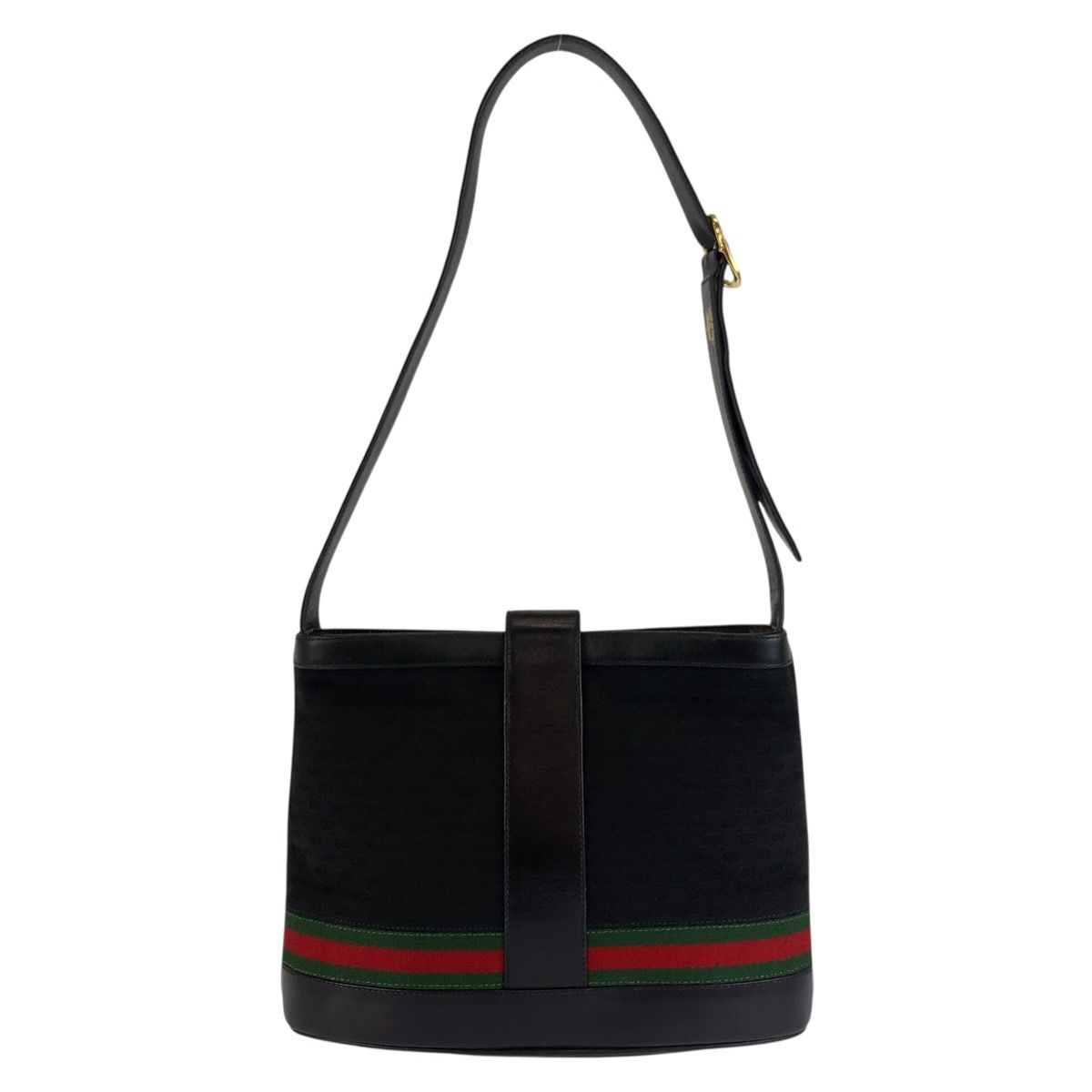 GUCCI オールドグッチ ショルダーバッグ ウェブライン マイクロGG GUCCI グッチ ヴィンテージ マイクロGG インターロッキング シェリー