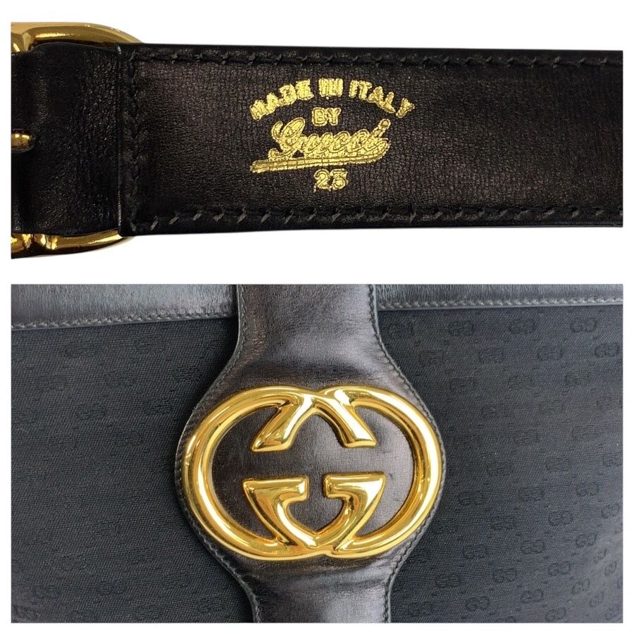 GUCCI グッチ ヴィンテージ マイクロGG インターロッキング シェリー