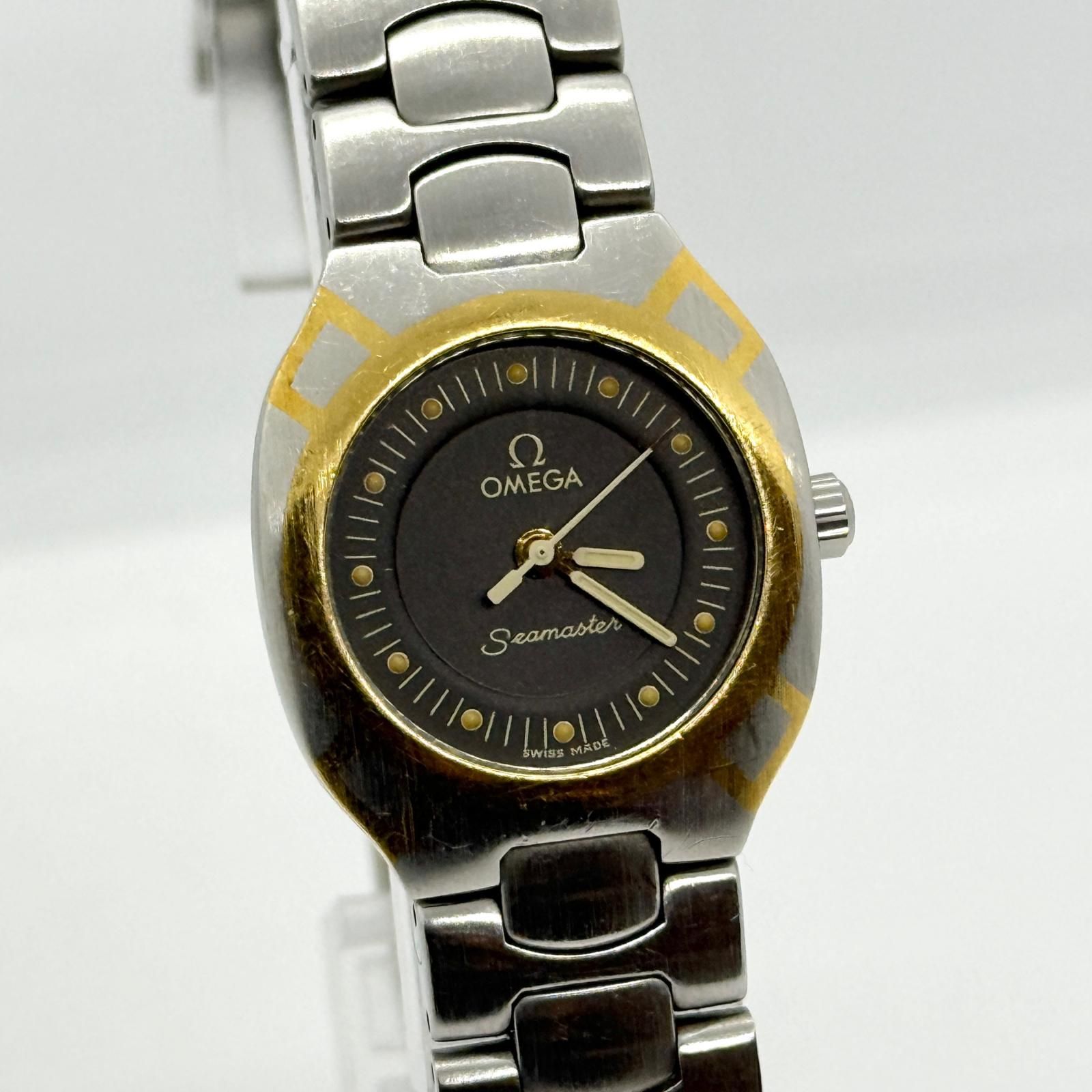 OMEGA オメガ シーマスター ポラリス 53961749 グレー QZ レディース