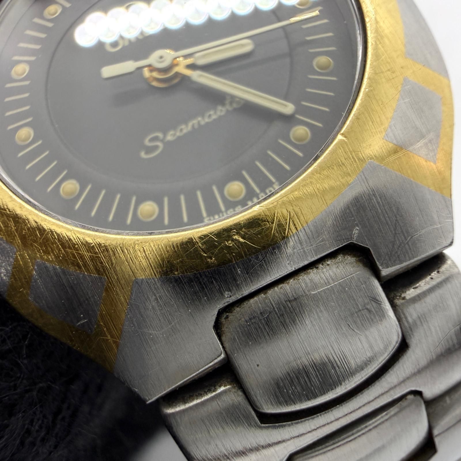 OMEGA オメガ シーマスター ポラリス 53961749 グレー QZ レディース