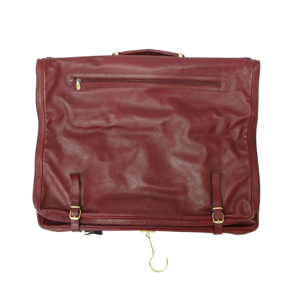 BALLY バリー スーツケース 本革 レザー ガーメントケース ボルドー メンズ 【中古】 17,500円