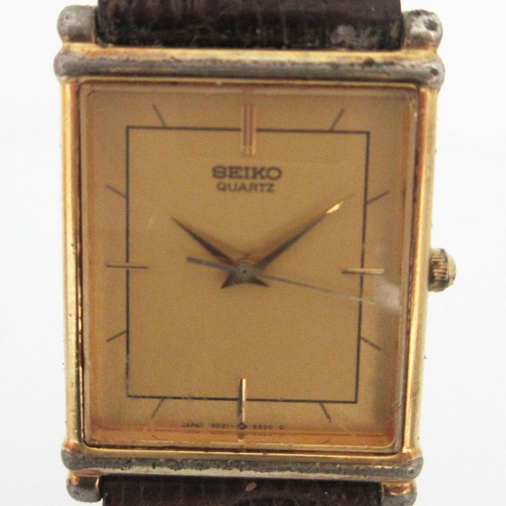 セイコー 腕時計 レクタンギュラ スクエア タンク 稼働 希少SEIKO