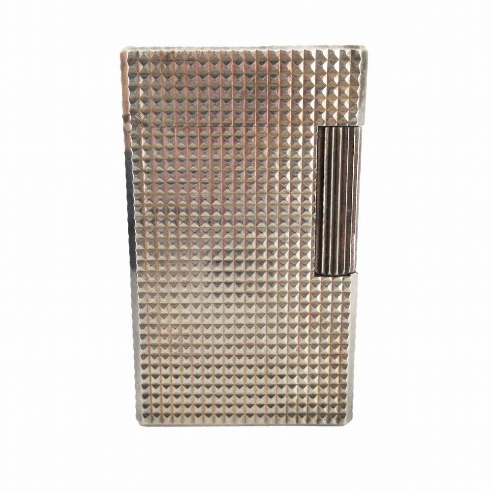Dupont デュポン ライター ローラー式 ガスライター ライン1L ピラミッド シルバー メンズ 【中古】