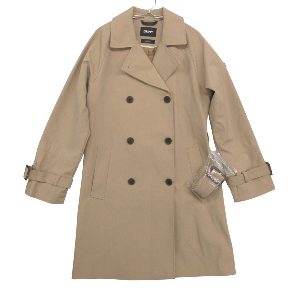DKNY DONNA KARAN NEW YORK ダナキャランニューヨーク トレンチコート ロング丈 近年モデル ベージュ M レディース 【中古】