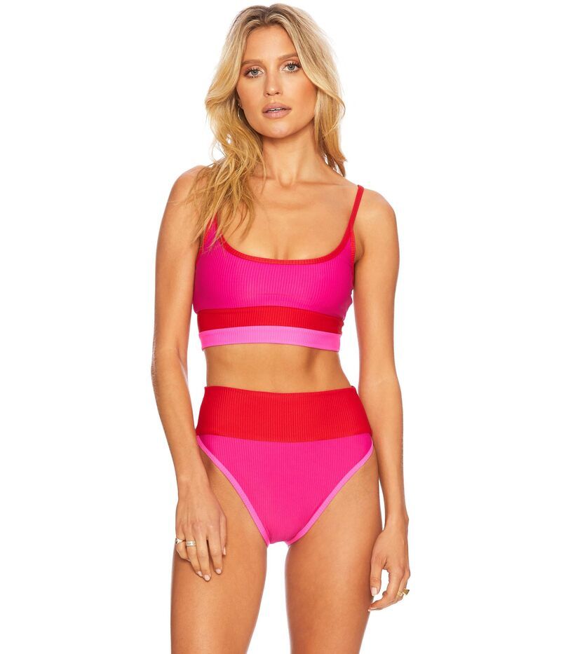 ビーチライオット レディース 水着 トップのみ Beach Riot Eva Top Fuchsia Red Neon Pink レッド