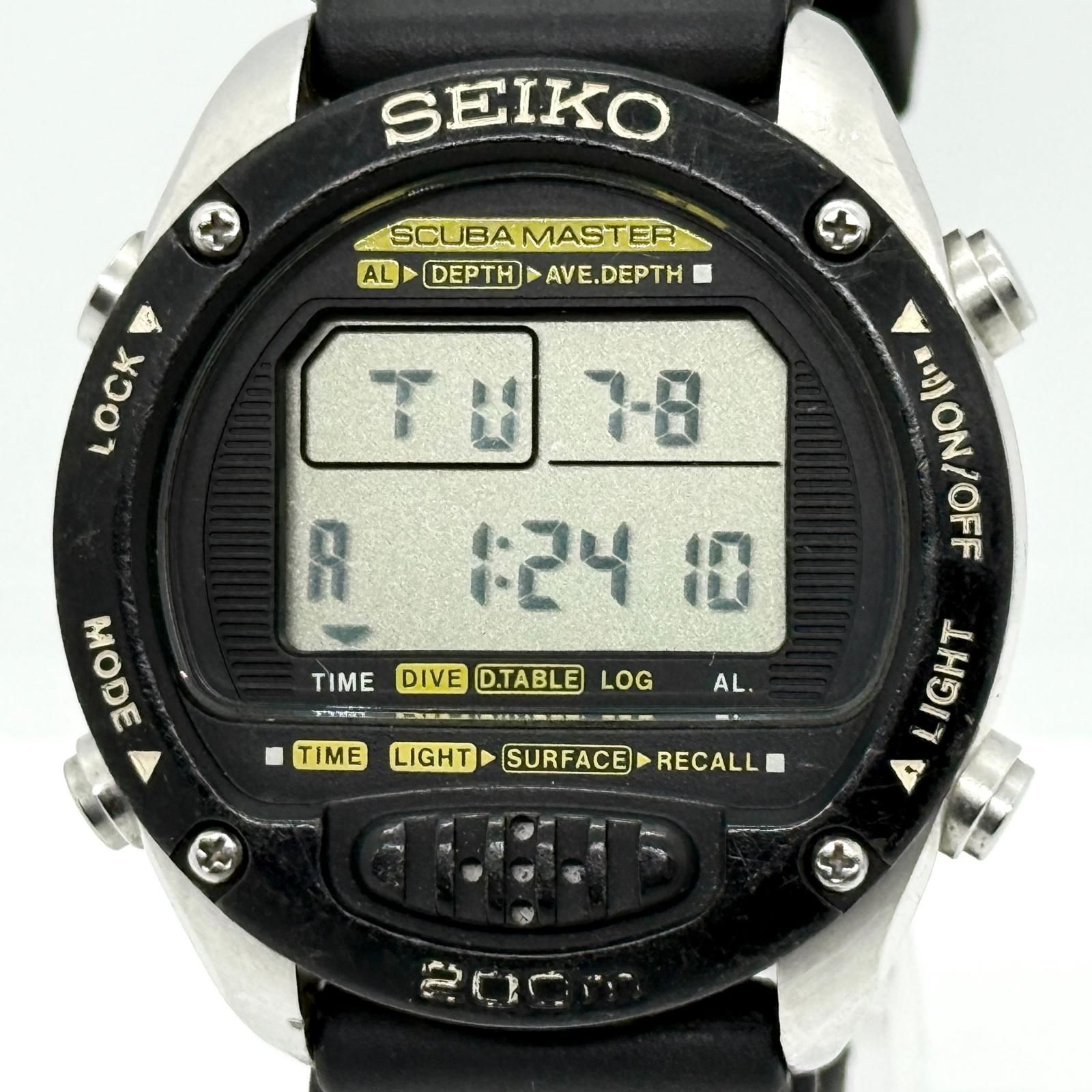 SEIKO セイコー スキューバマスター M705-5A00 デジタル QZ メンズ