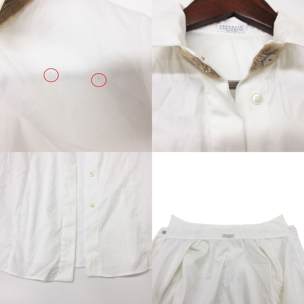 Brunello Cucinelli ブルネロクチネリ 長袖シャツ モニーレ装飾