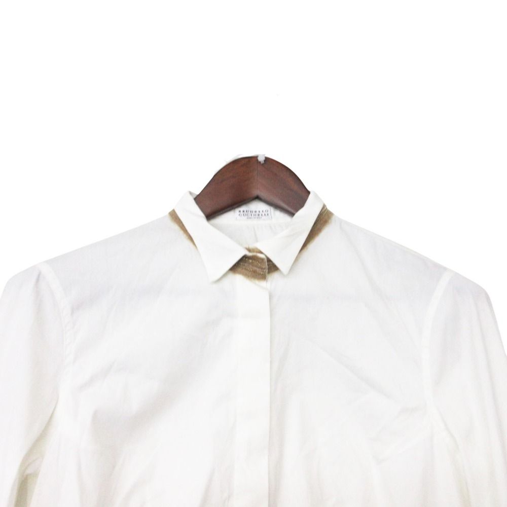 Brunello Cucinelli ブルネロクチネリ 長袖シャツ モニーレ装飾
