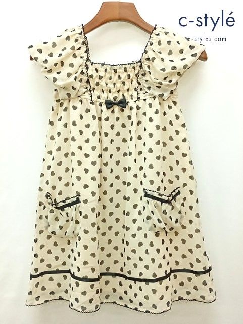 【Emily Temple Cute】ジャム柄プリントワンピース H287 [人気] Emily Temple cute エミリーテンプルキュート ハート柄