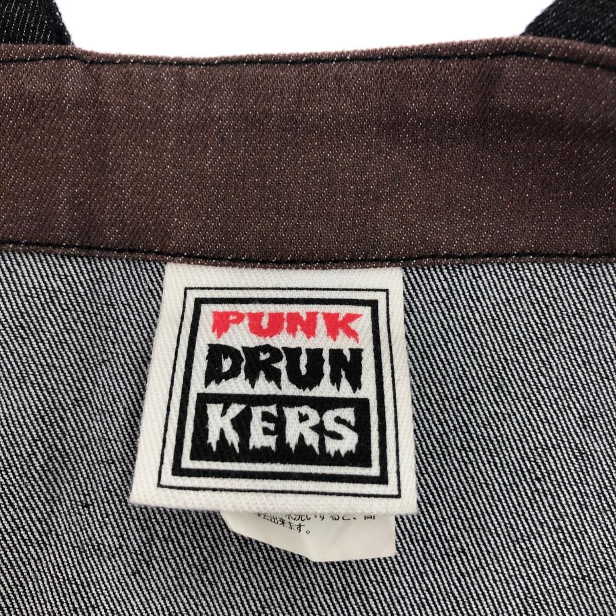PUNK DRUNKERS パンクドランカーズ サイズ:XL デニム/刺繍 グレー