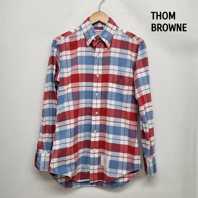 THOM BROWNE】ボタンダウンシャツ チェック USA製 2 【G79】｜Yahoo