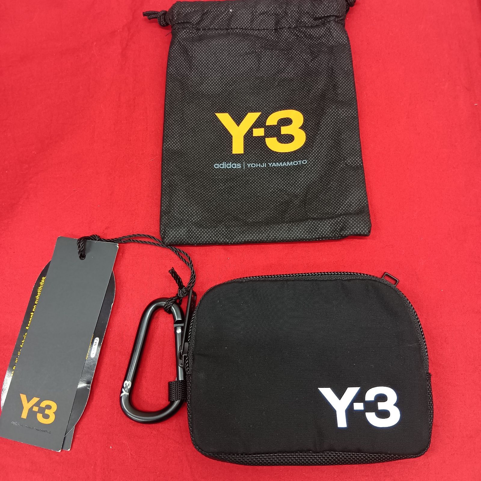 小物 $Y $ Y-3 ポーチ コインケース カラビナ Adidas ワイスリー - メルカリ