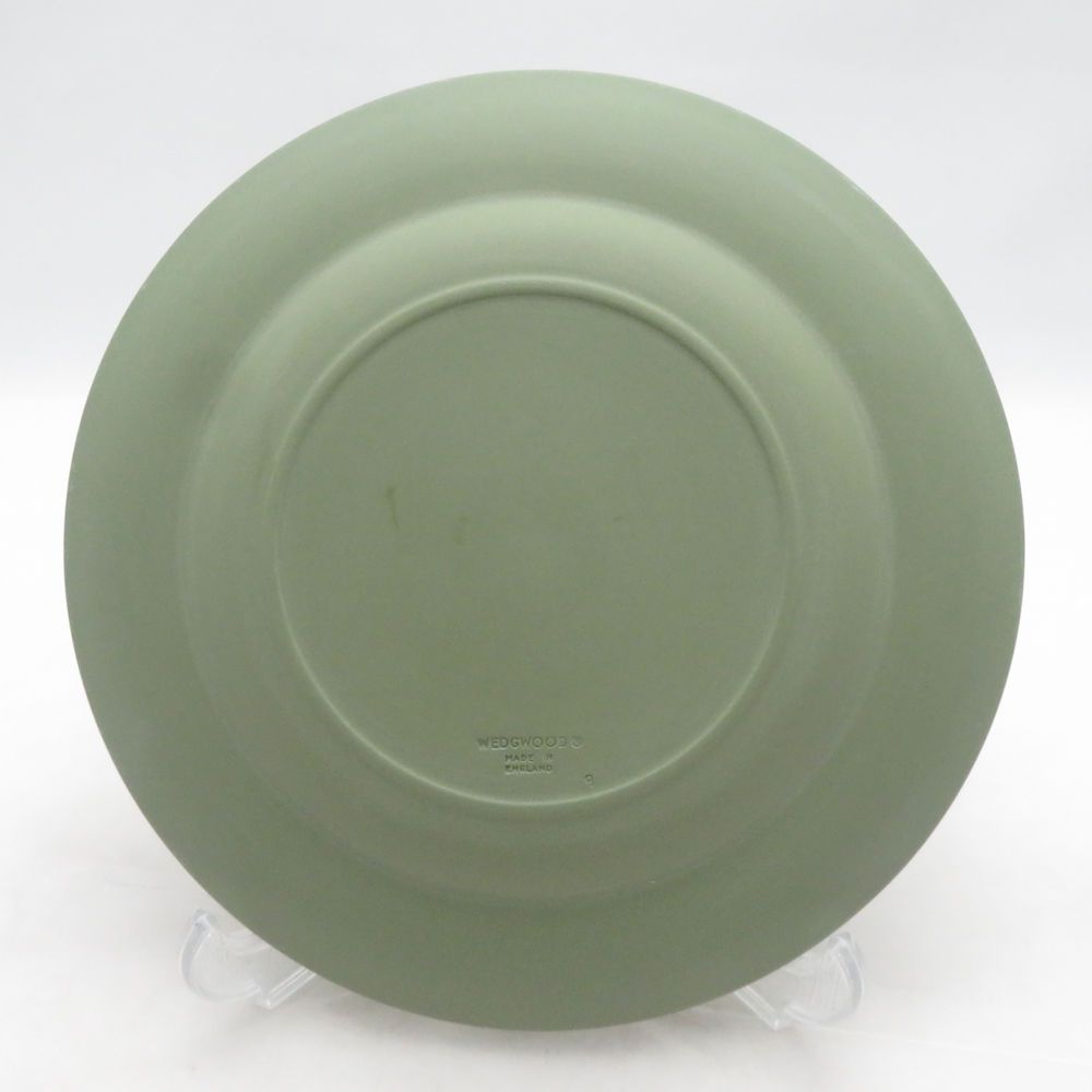 美品 WEDGWOOD ウェッジウッド ジャスパー 中皿 17cmプレート セージ
