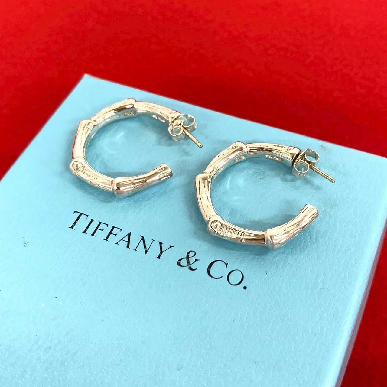 極 美品 TIFFANY&Co. ティファニー ヴィンテージ バンブー ピアス