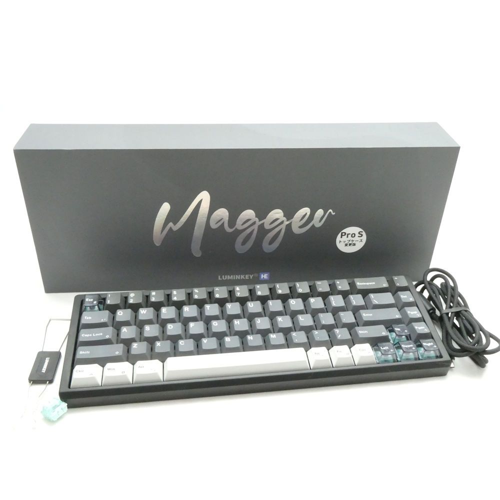 美品 LUMINKEY Magger 68 HE Pro S ゲーミングキーボード 有線 Ano-Black 英語配列 PC周辺機器 HU1940