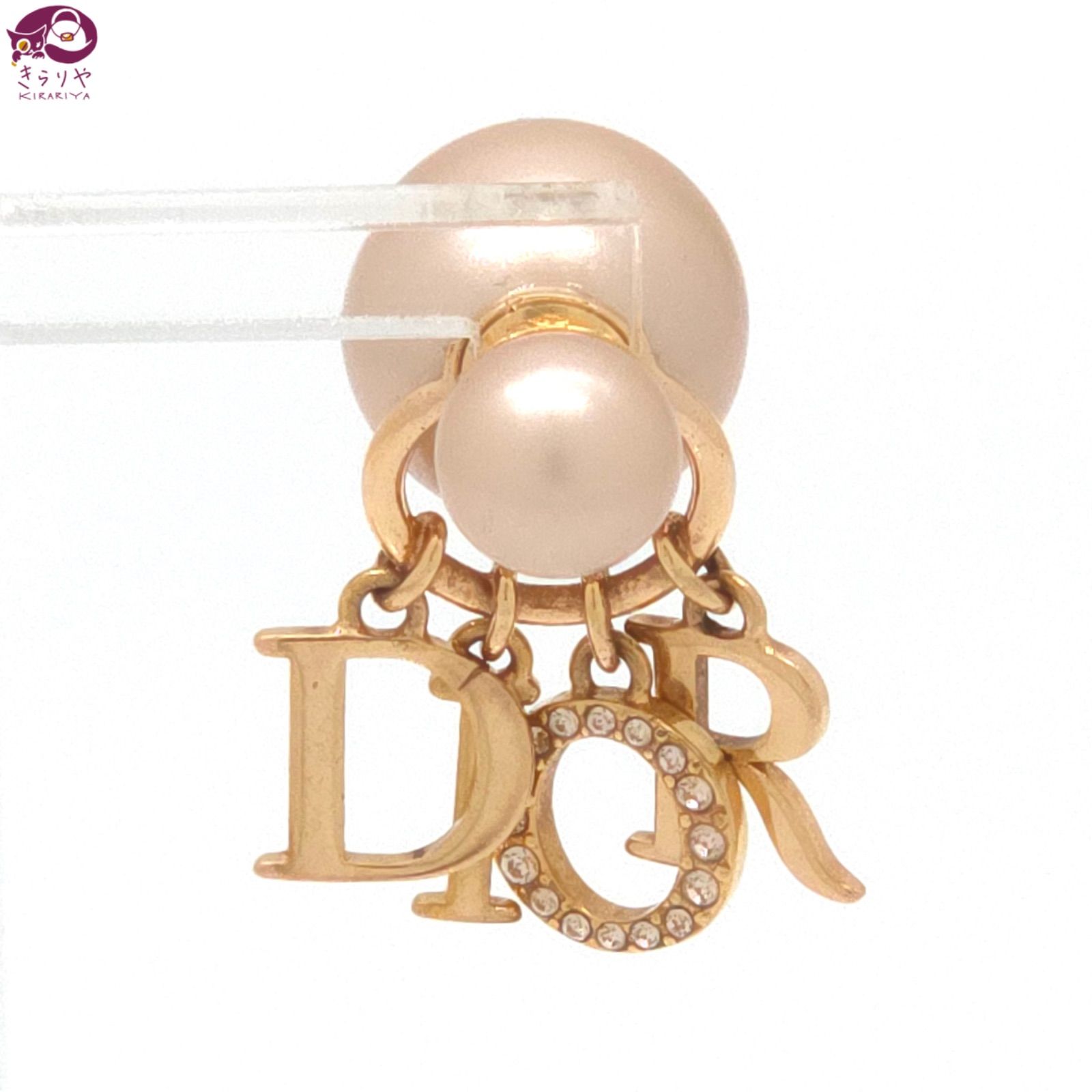 DIOR ディオール Dior Tribales ピアス 片耳 ホワイト レジンパール