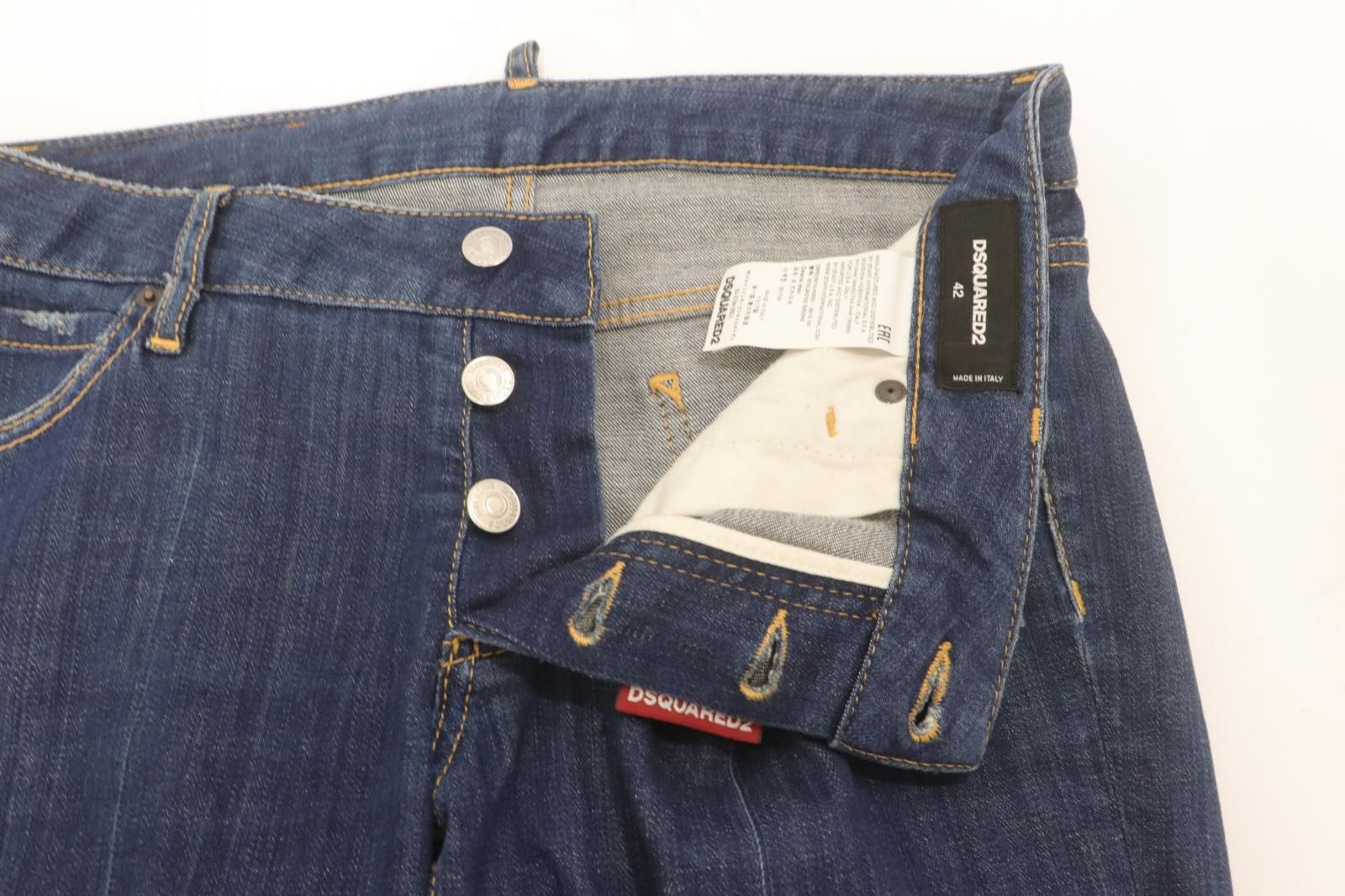 DSQUARED2 スキニーデニム 42 ブルー 中古】 DSQUARED2 メンズデニムパンツ 42 スキニー デニムパンツ