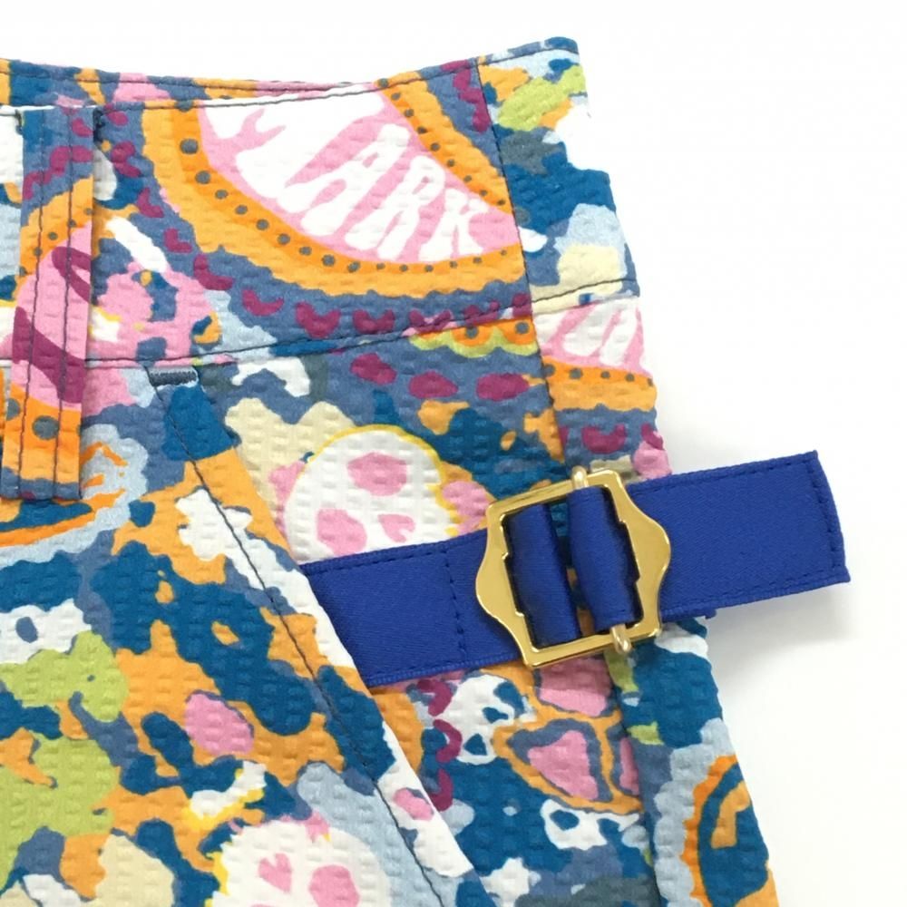 超美品】マークアンドロナ ショートパンツ ネイビー×オレンジ