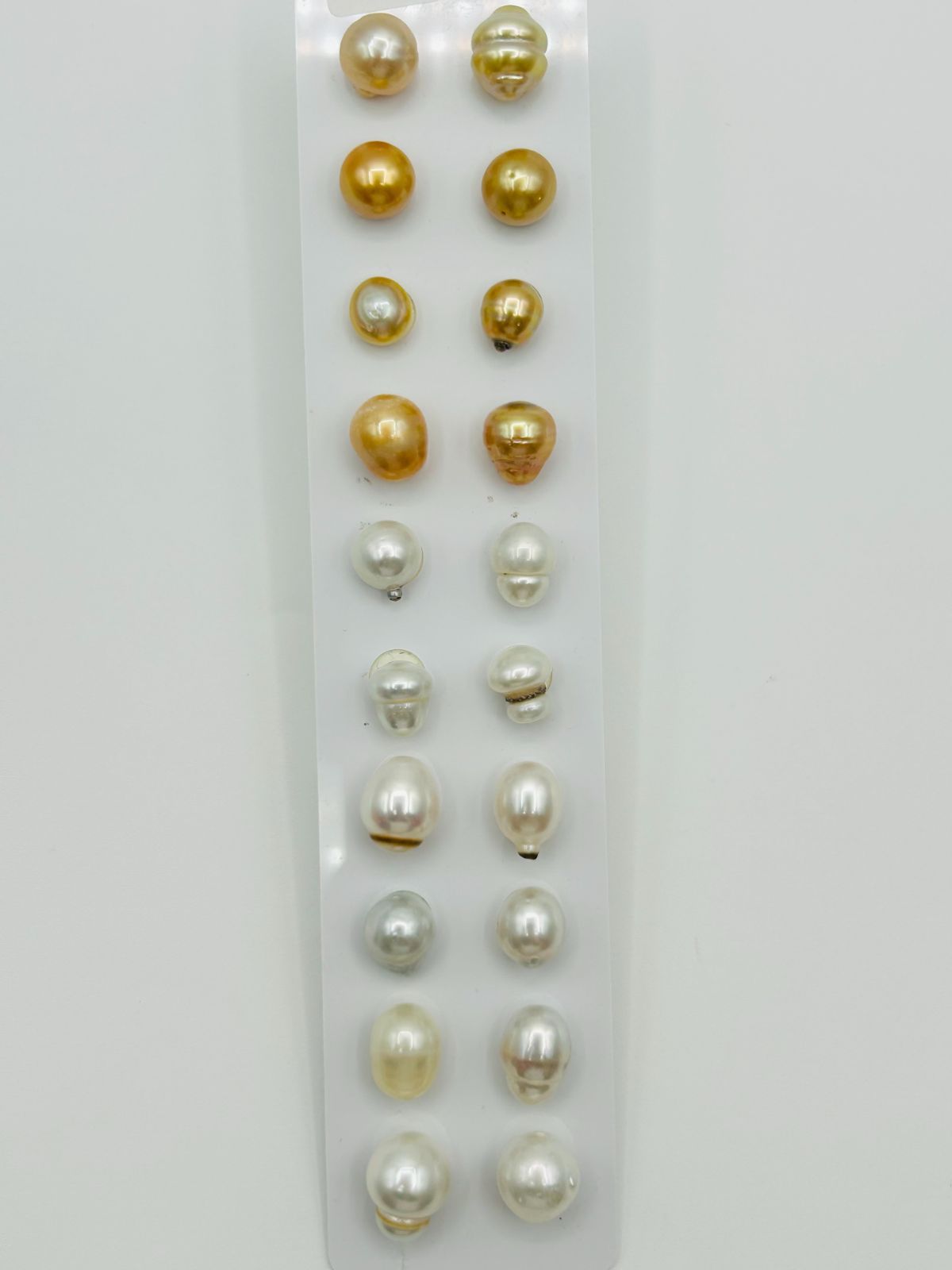 【まとめ買いがお得！】真珠 南洋 白蝶 パール ルース 10.0～14.0㎜UP 20PCS 貫通珠 South Sea Pearl 7,821円