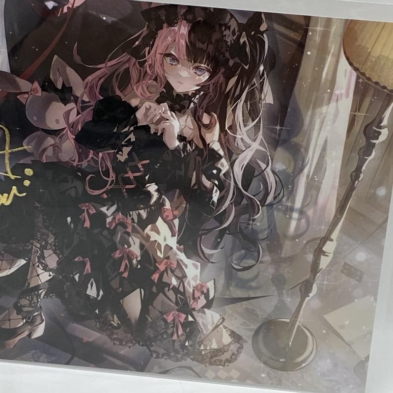 中古】橘ひなの 複製箔押しサイン入りポストカード 「バーチャル
