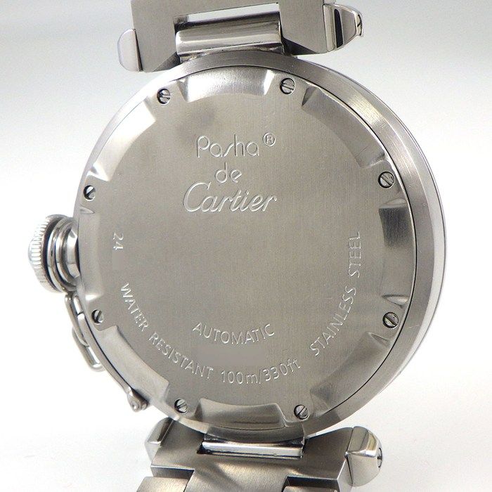 カルティエ Cartier 腕時計 パシャC W31055M7 デイト 夜光針 夜光