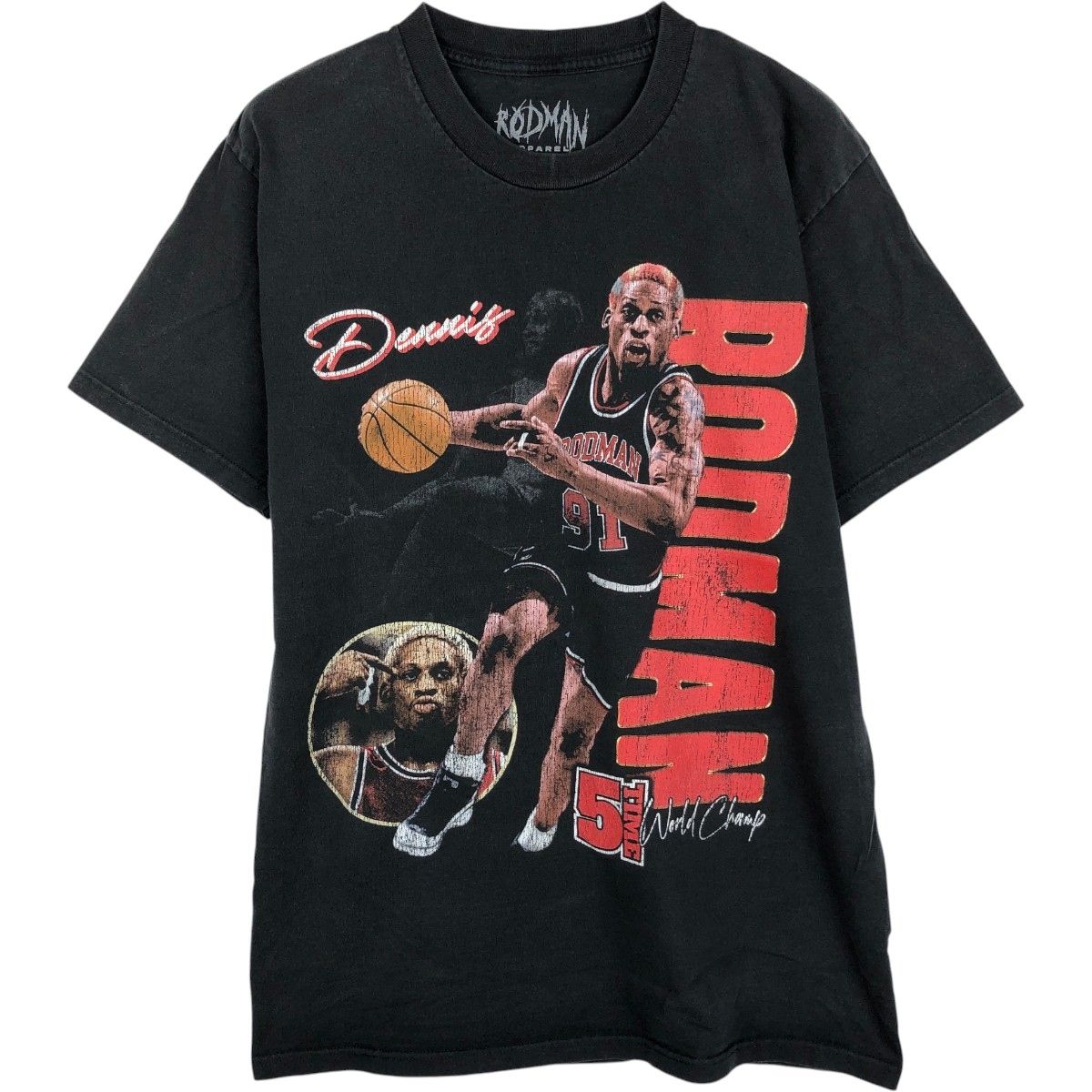 古着 Dennis Keith Rodman デニス ロッドマン スポーツプリントTシャツ