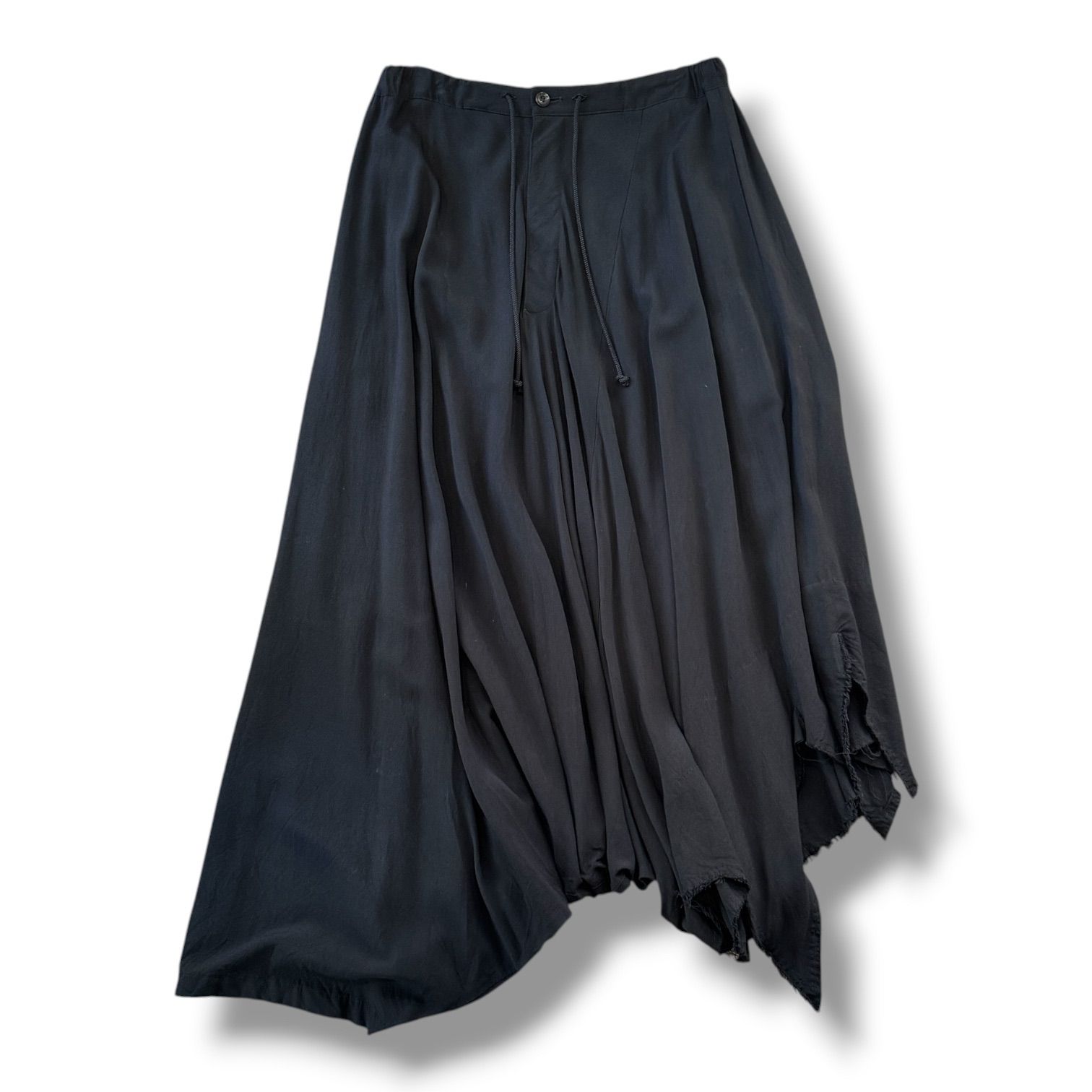B Yohji Yamamot 18SS サンカクパンツ サルエルパンツ イージーパンツ ビーヨウジヤマモト NW-P53-206 ブラック 1 2216G0