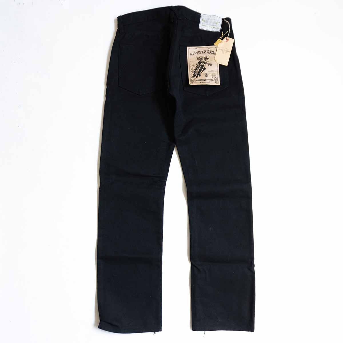 未使用品】trophy clothing【THE SPEEDWAY W-KNEE DENIM BLK】34 