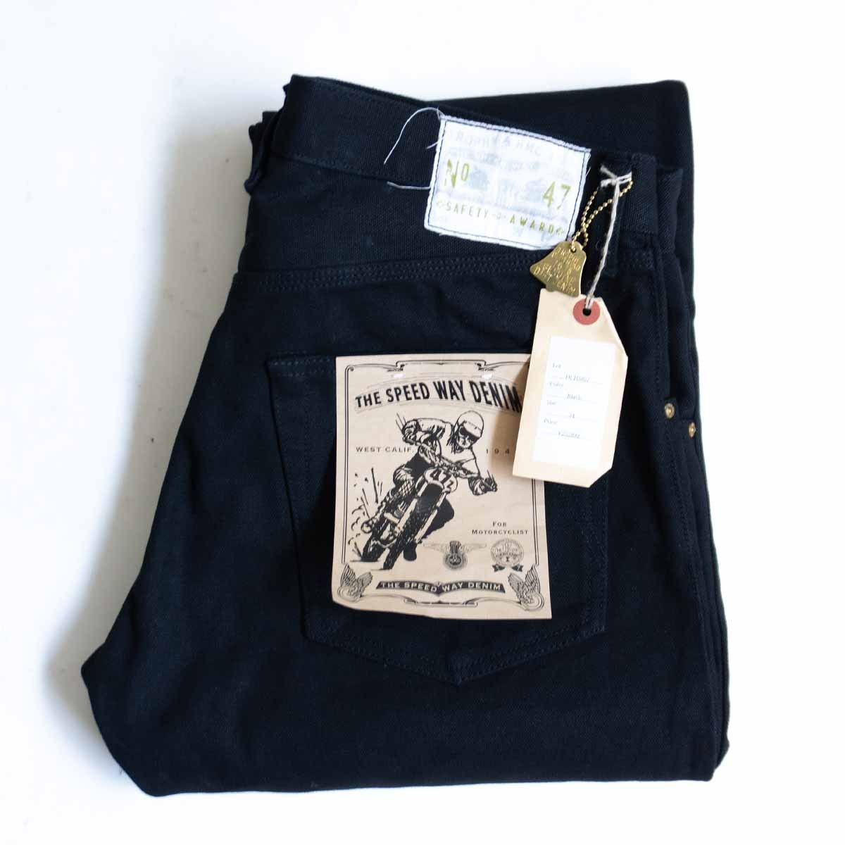 未使用品】trophy clothing【THE SPEEDWAY W-KNEE DENIM BLK】34 