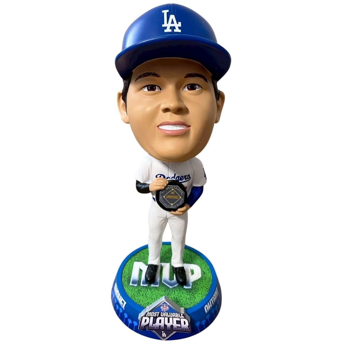[世界2024個限定]FOCO MLB公式 大谷翔平 ボブルヘッド ビッグヘッド 2024 MVP記念 ドジャース シリアルナンバー MINI BIGHEADS バブルヘッド フィギュア 首ふり人形