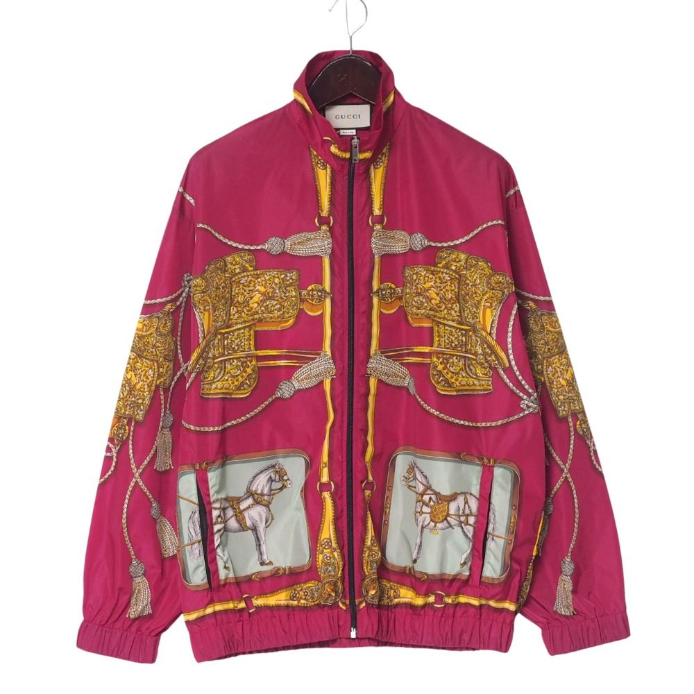 GUCCI グッチ ブルゾン サイズM ジップアップ ナイロンジャケット 馬
